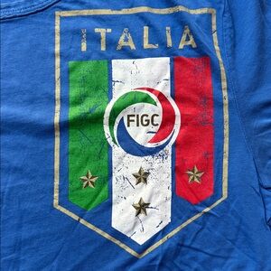 Puma Blue Italia Azzurri National Soccer Team Graphic Tee